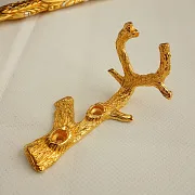 Ложка для обуви "Павлин". Позолоченная — красивый подарок — фотография 3