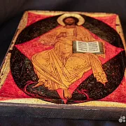 Икона деревянная "Спас в Силах" — необычный подарок — фотография 5