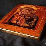 Подарочная икона под старину "Святой Симеон Богоприимец" — фотография 7