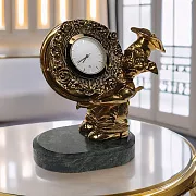 Ручная работа: Настольные часы «Кулинар» с гномом и тортом — фотография 1