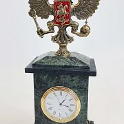 Настольные часы «Презент» с российским гербом — необычный подарок — фотография 2