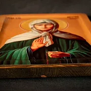 Подарочная икона "Святая Матрона Московская"+подставка — фотография 3