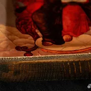 Икона Спасителя "Господь-Вседержитель на троне" — оригинальный подарок — фотография 6