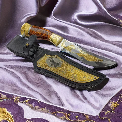 Подарочный украшенный нож «Орел» №6