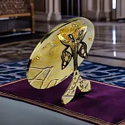 Подарочное настольное зеркало с бабочкой и фианитами. Златоуст — фотография 1