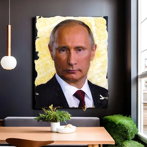 Картина «В.В. Путин» с фотопечатью на ониксе — красивый подарок