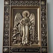 На память: Резная икона Ангел Хранитель — фотография 10