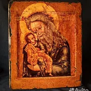 Подарочная икона под старину "Святой Симеон Богоприимец" — фотография 1