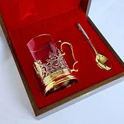 Подстаканник «Иван Царевич» из бронзы — необычный подарок — фотография 2