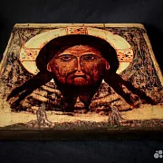 В подарок: Икона "Спас Нерукотворный" Дерево, ручная работа — фотография 6