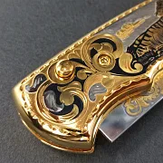 Складной нож «Тигр лежит» — оригинальный подарок — фотография 5