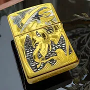 На память: Зажигалка Zippo с гравировкой "Дракон" — фотография 1