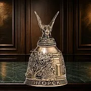 Бронзовый колокольчик «Пятигорск. Озеро Провал» — необычный подарок — фотография 1