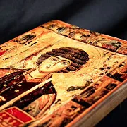 Подарочная икона "Святой Пантелеймон-целитель" дерево — фотография 6