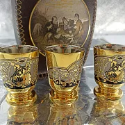 Подарочный набор фляжка кожа "Волки". Златоуст — фотография 6