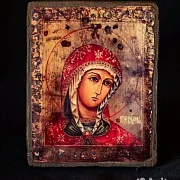 Икона Божией матери "Огневидная" 15*12 см — оригинальный подарок — фотография 4