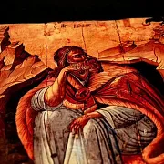 Икона "Св. Пророк Илья и ворон"+ подставка — необычный подарок — фотография 7