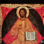 Икона деревянная "Спас в Силах" — необычный подарок — фотография 2