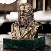 Ручная работа: Бронзовый бюст «Менделеев Д.И.» — фотография 1
