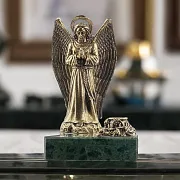 Бронзовая статуэтка «Ангел. Большой» с подсвечником — оригинальный подарок — фотография 1