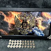 Нарды под стеклом «Держава» в подарок — фотография 8