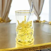 Латунный подстаканник «Георгий Победоносец» — красивый подарок — фотография 1