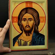 В подарок: Икона "Христос Вседержитель" дерево, ручная работа — фотография 1