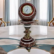 Сувенирные настольные часы «Антистресс» из лемезита — оригинальный подарок — фотография 1