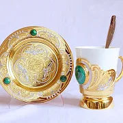 Кофейная пара из фарфора "Дуэт". Златоуст — необычный подарок — фотография 5