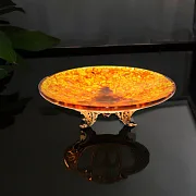 Дизайнерская конфетница из янтаря — необычный подарок — фотография 1
